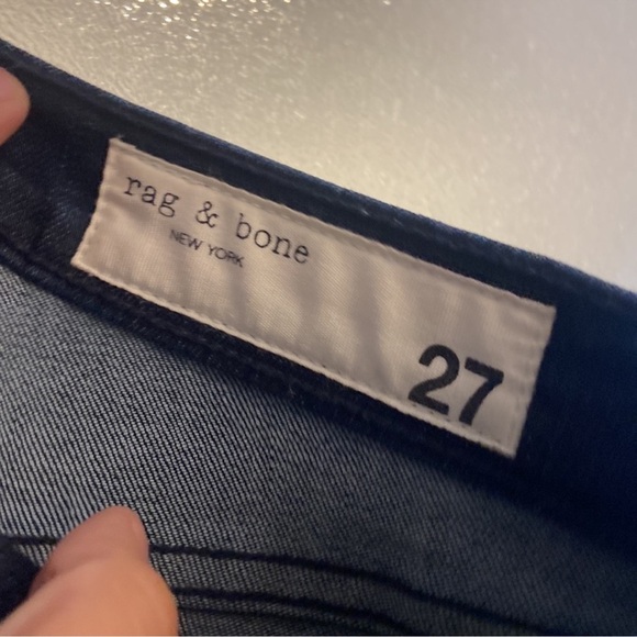 rag & bone Women's Blue and Red Skinny Jeans - Picture 6 of 8